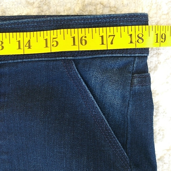 Isaac Mizrahi Live Distressed Cargo Jeans 18W Dk Indigo - Picture 14 of 16